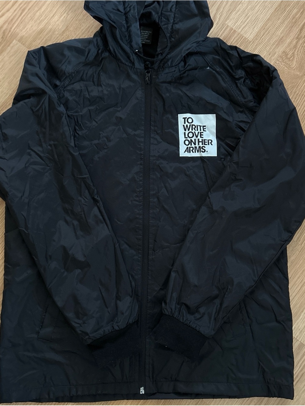 To Write Love On Her Arms hooded windbreaker